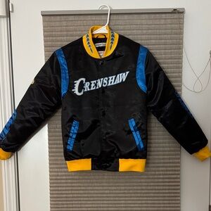 Crenshaw Kids Puffer Jacket - Black and Blue
